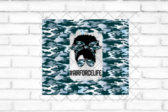 Air Force Life Messy Bun Tumbler: A Design Asset