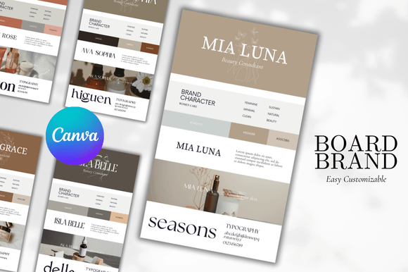 Brand Board Canva Template Bundle: Streamline Your Visual Identity