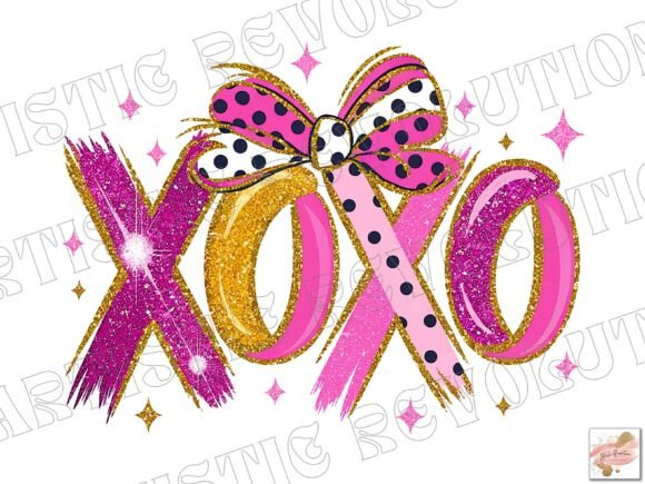 Elevate Your Valentine's Designs with Pink XOXO PNGs