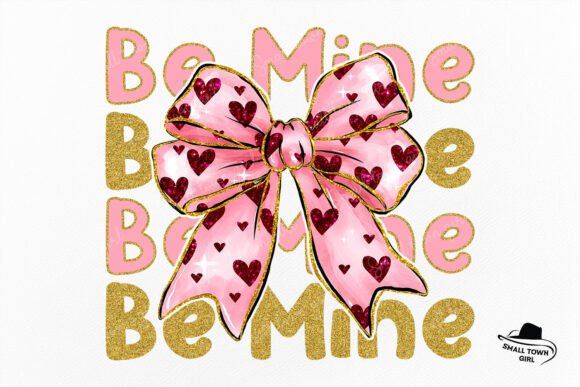 Glitter Be Mine Valentine Coquette Heart: A Versatile Design Asset