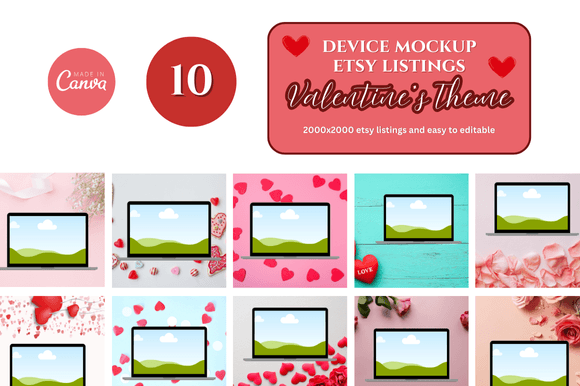 Laptop Canva Mockup Template: Professional Visual Design
