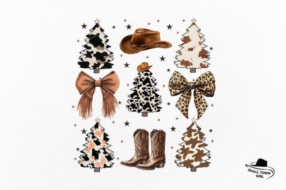 Leopard Coquette Western Christmas Tree Design
