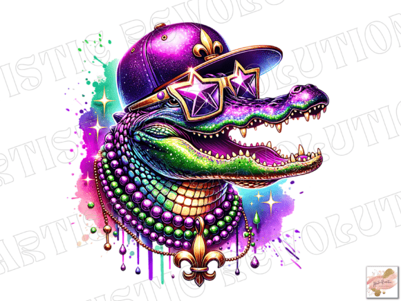 Mardi Gras Alligator Png: A Designer's Creative Asset