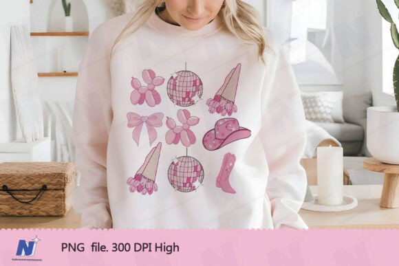 Pink Party Retro Line Art Collection: Elevate Your Creative Projects