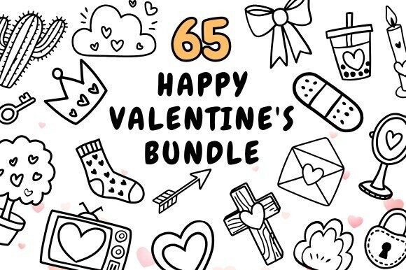 Valentine's Lineart Bundle: Elevate Your Creative Projects