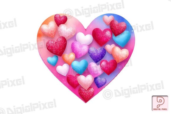 Vibrant Watercolor Heart: A Designer's Asset